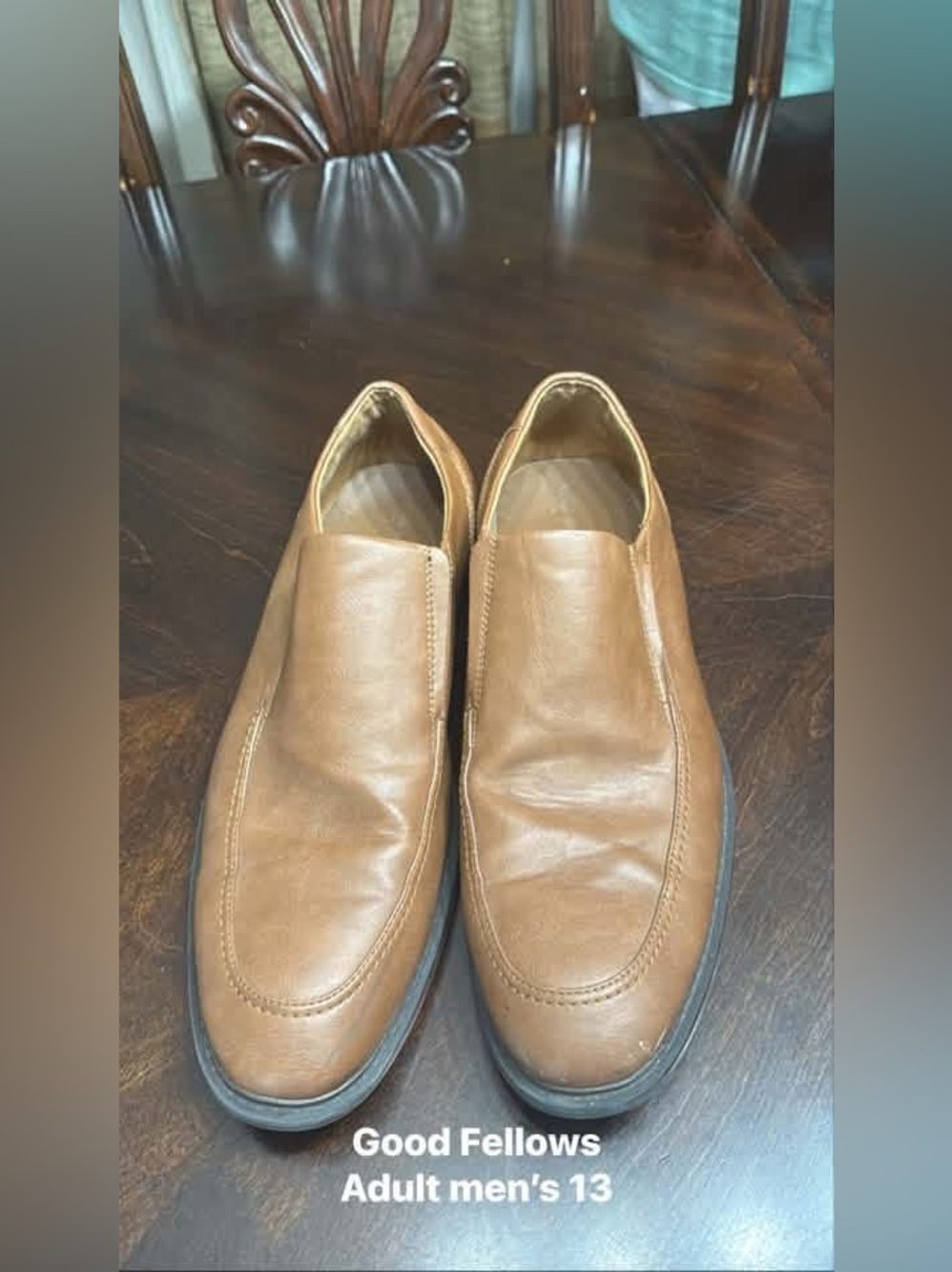 Goodfellow & Co Brown Slip-On Leather Loafers